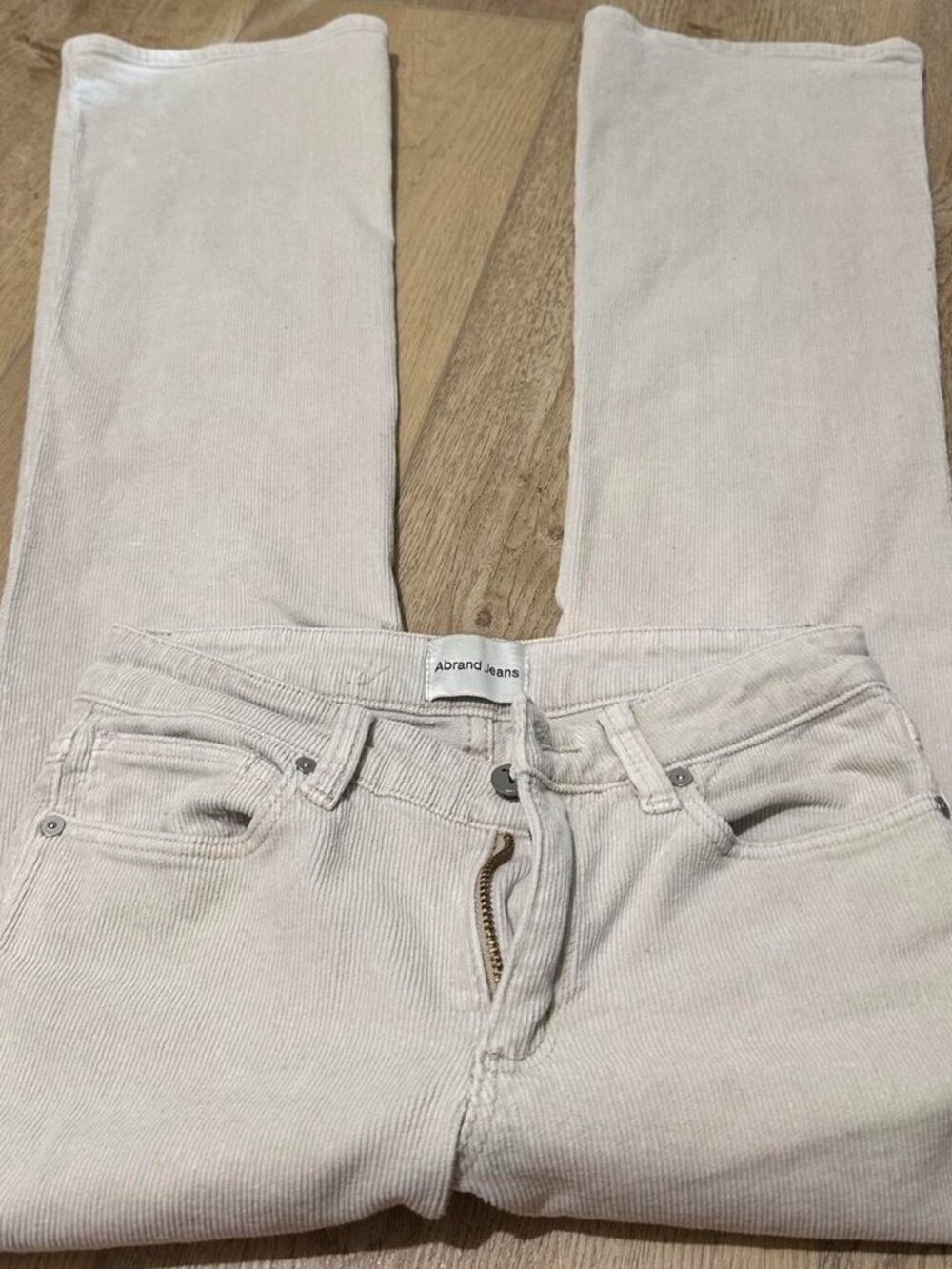 Abrand Low Rise Corduroy Bootcut/Flare Bottoms